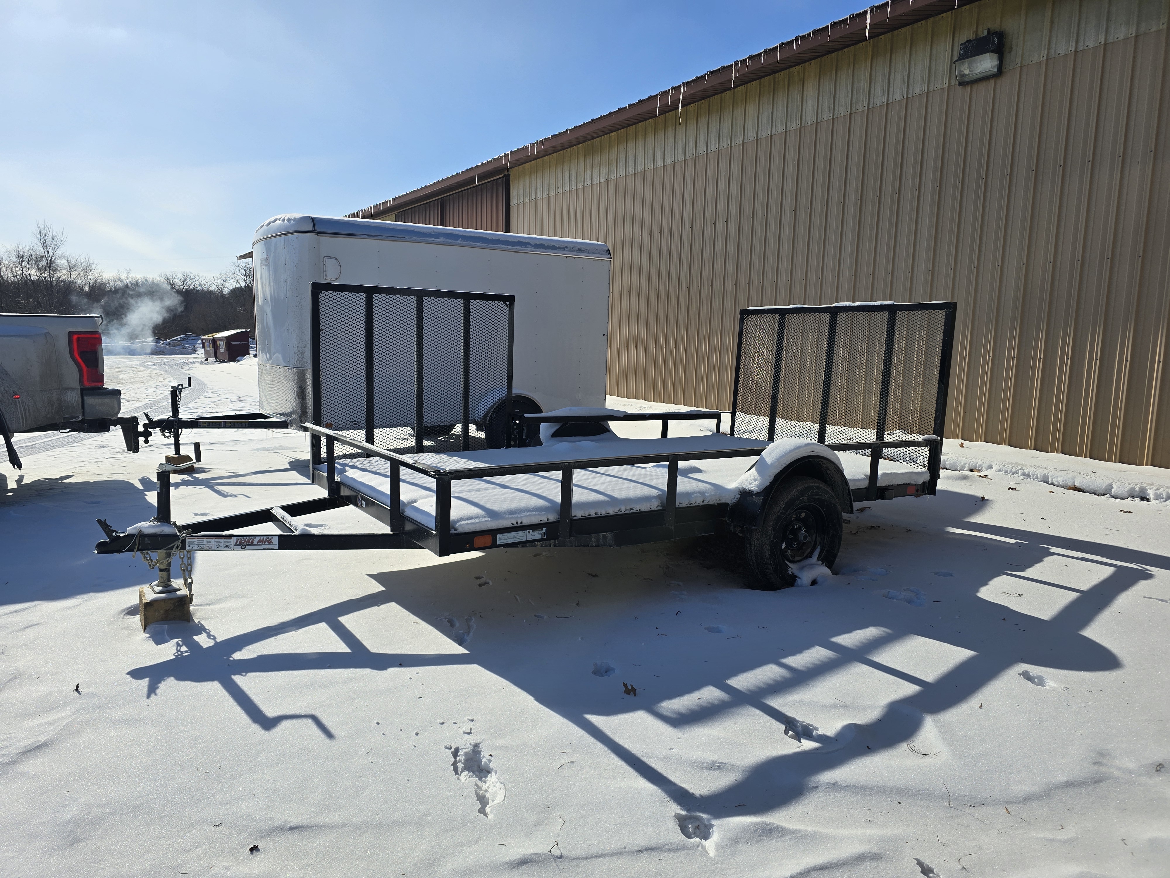 12' utility trailer rental - landscape and ATV trailer with side ramp in Cannon Falls, MN